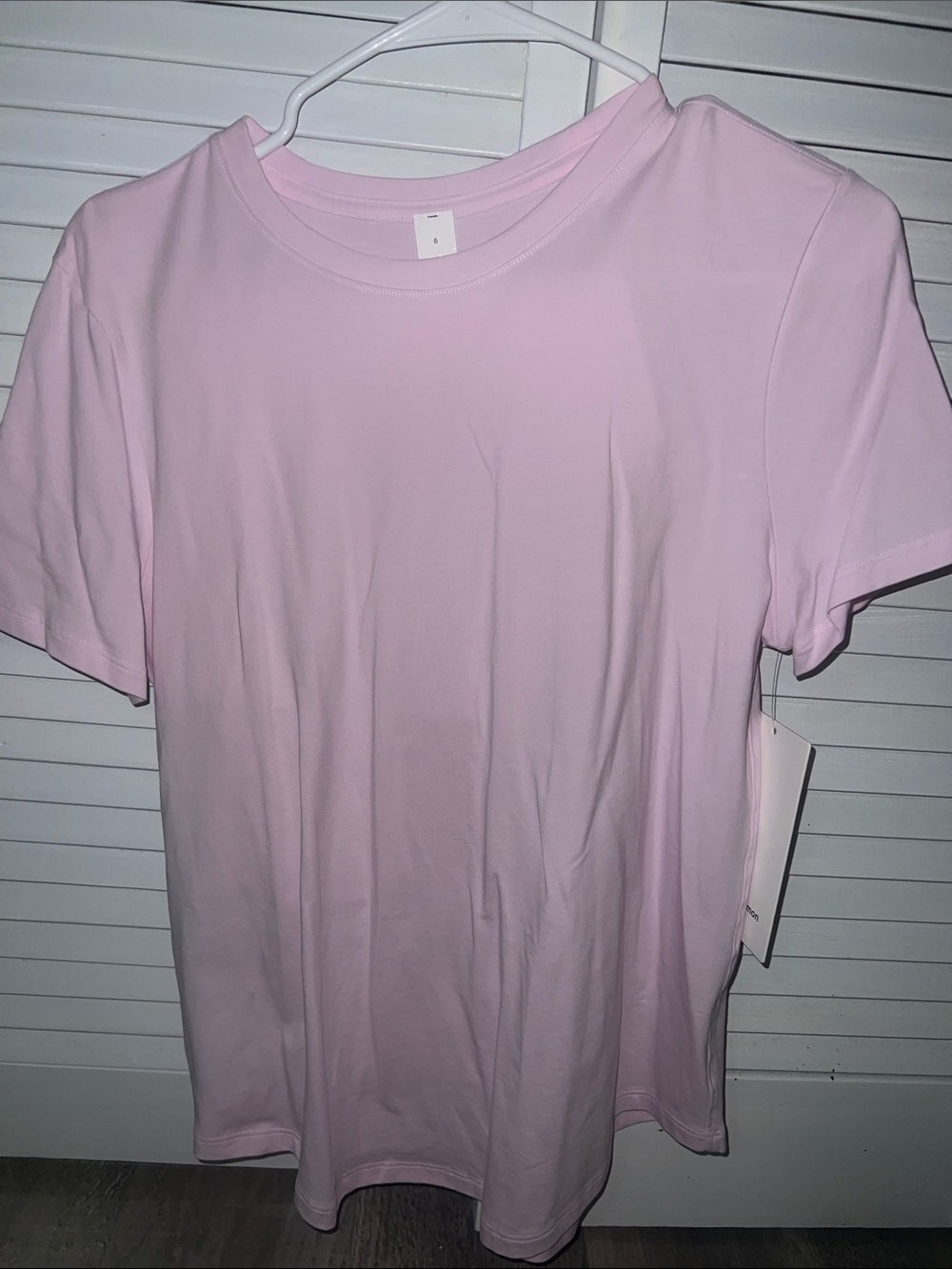 Lululemon - Pink Organza Love Curved Hem Crewneck Tshirt